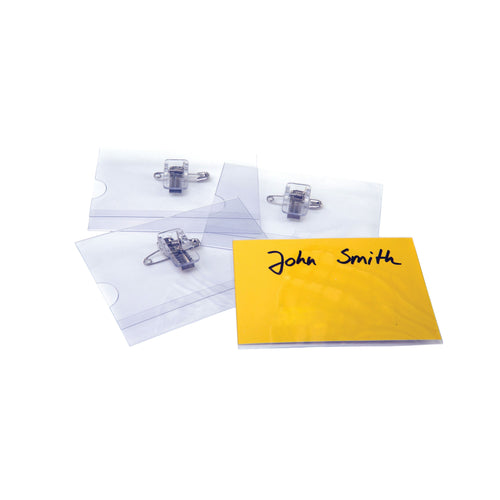 Announce Combi Clip Name Badge 40x75mm – (Pack of 50)