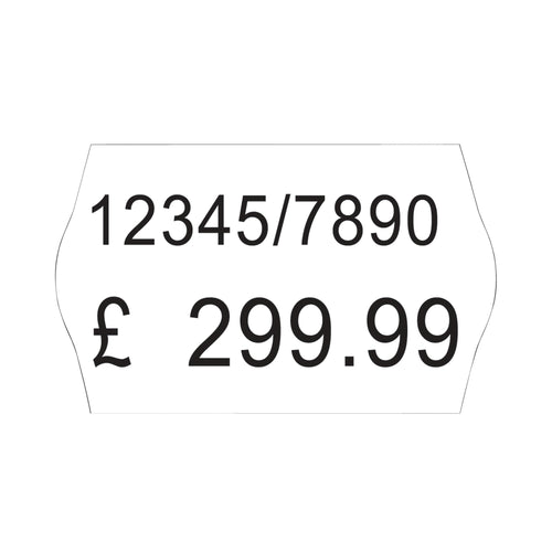 Avery Dennison 2-line Permanent Label 16x26mm White – (Pack of 12000)