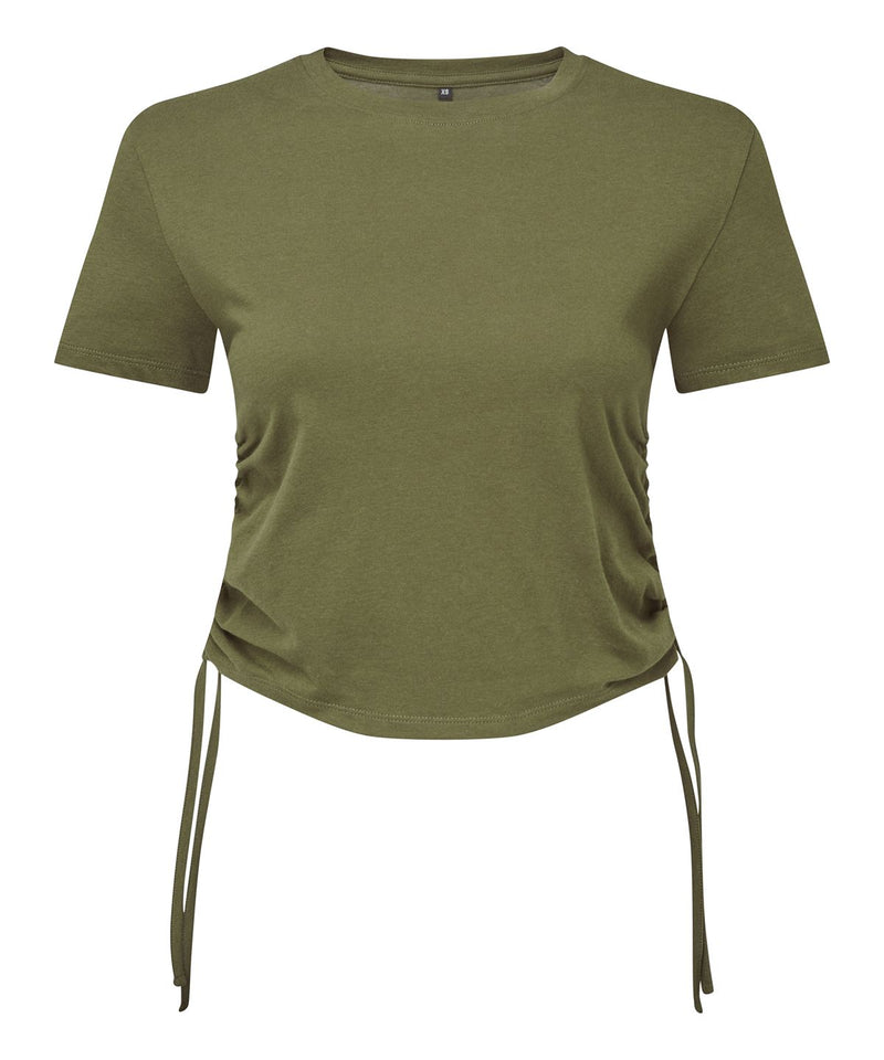 Tri Dri Womens Ruched Crop Top - TR069