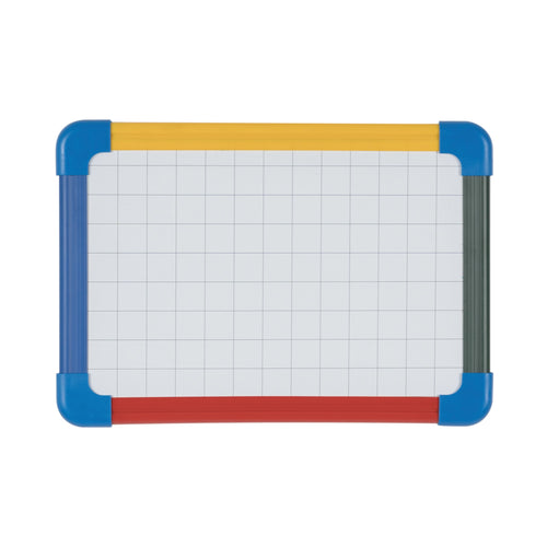 Bi-office Schoolmate Laptop Non-magnetic Double Plain/grid Plastic Trim A4 – (Pack of 10)