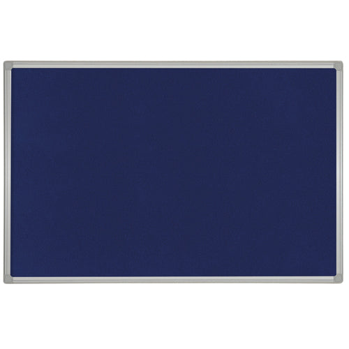 Bi-office Maya Felt Noticeboard Plastic Frame 240x120cm Blue Fb8643186
