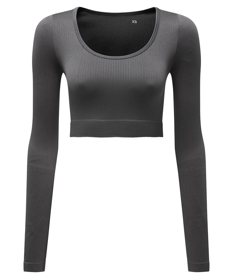 Tri Dri Womens Ribbed Seamless '3d Fit' Crop Top - TR224