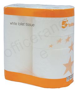 5 Star Toilet Tissue White 200mm Sheet Per Roll – (Pack of 36)