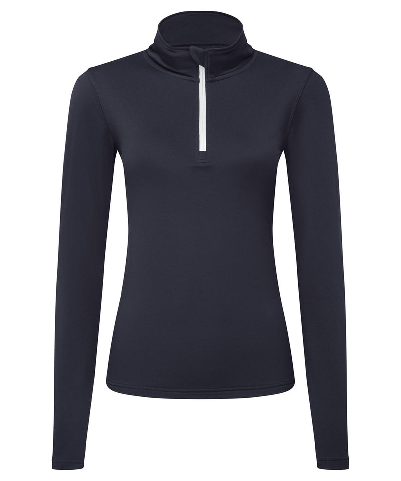 Tri Dri Womens Recycled Long Sleeve Brushed Back Zip Top - TR121