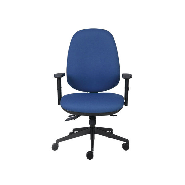 Cappela Rise High Back Posture Chair 652x545x820mm Blue Kf03494