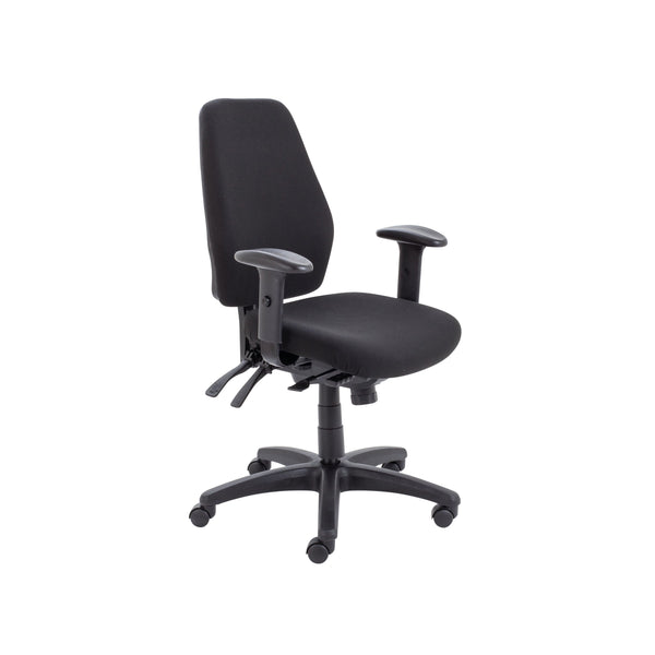 Avior Centro Call Centre Chair With 2d Adjustable Arms Fabric Black Kf81975