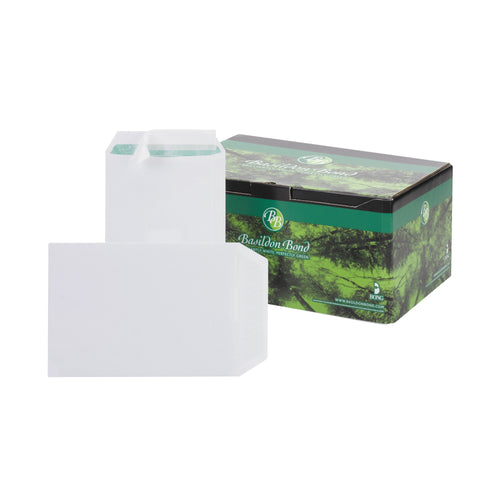 Basildon Bond C5 Pocket Envelope Peel and Seal Plain White – (Pack of 500)