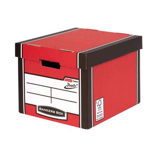 Bankers Box Premium Tall Box Red – (Pack of 5)