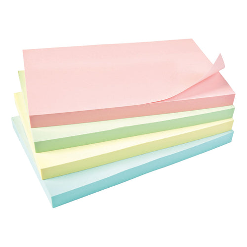 5 Star Sticky Notes Removable Pastel 76x127mm – (Pack of 12)