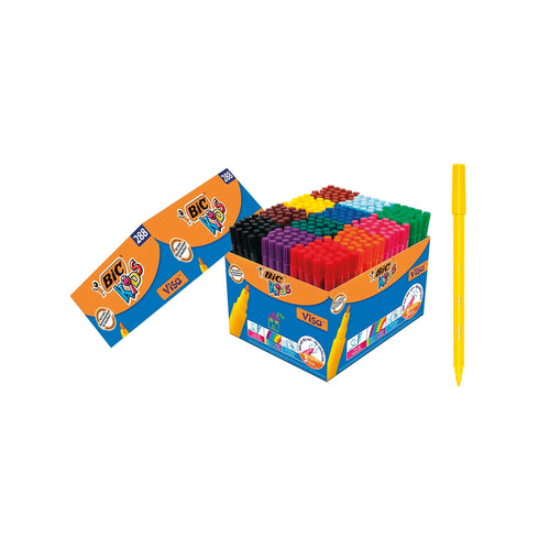 Bic Kids Visa Felt Tip Pens Fine Tip Assorted - (Pack of 288)