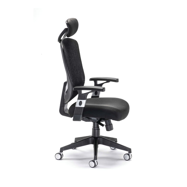 Arista Lexi High Back Chair Headrest 710x310x600mm Black