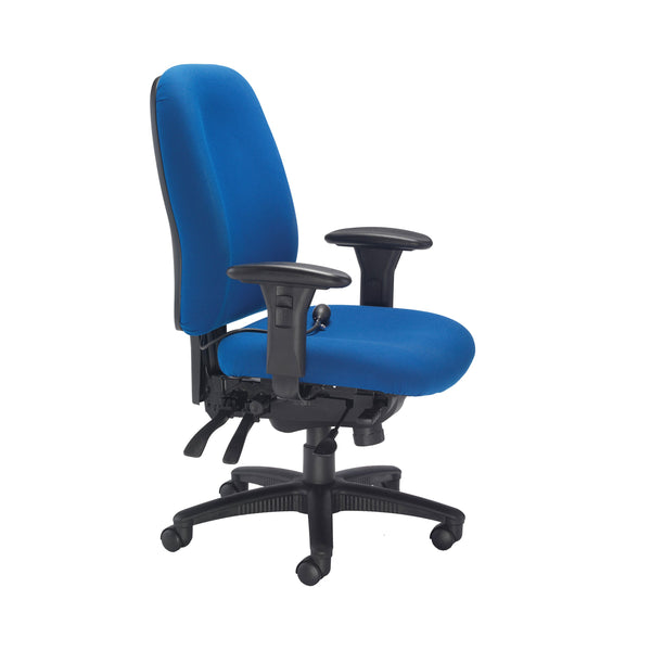 Avior Snowdon Heavy Duty High Back Chair With Lumbar Support Blue Kf72249