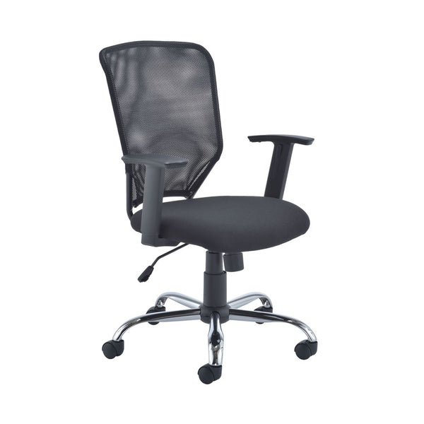 First High Back Task Chair 600x600x940-1030mm Mesh Back Black Kf74832
