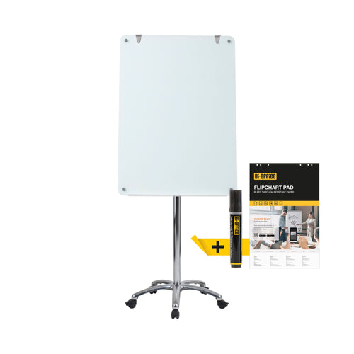Bi-office Prime Glass Mobile Easel Magnetic Surface 70x100cm Gea4850116