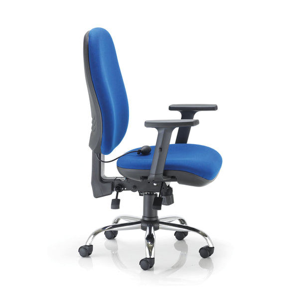 Arista First Arista Aire High Back Ergonomic Operator Chair 675x580x1035-1230mm Blue Kf80327