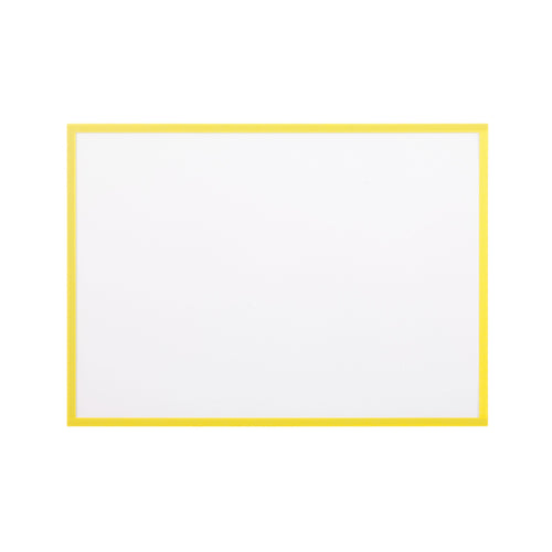 Bi-office Magnetic Document Holder Yellow A4 – (Pack of 5)