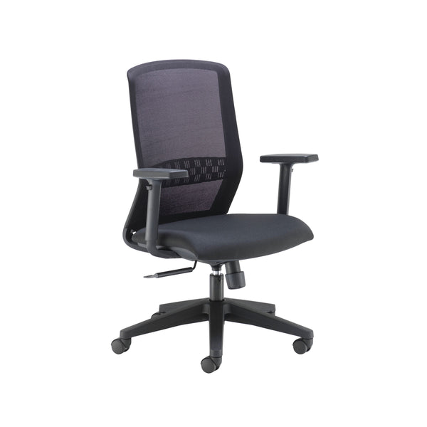 Arista Digby High Back Executive Chair 670x630x945-1065mm Mesh Back Black Kf79886