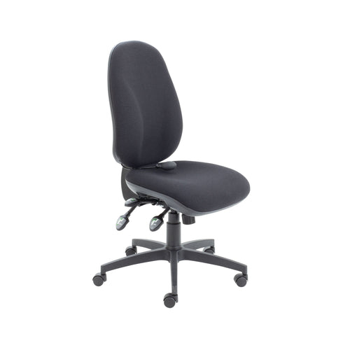 Arista High Back Ergonomic Task Chair 700x700x1040-1160mm Charcoal Kf78699