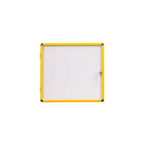 Bi-office Ultrabrite Magnetic Display Case Acrylic Yellow Aluminium Frame 9xa4 Vt6301601511
