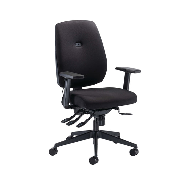 Cappela Agility High Back Posture Chair 400x800x600mm Black Kf73885
