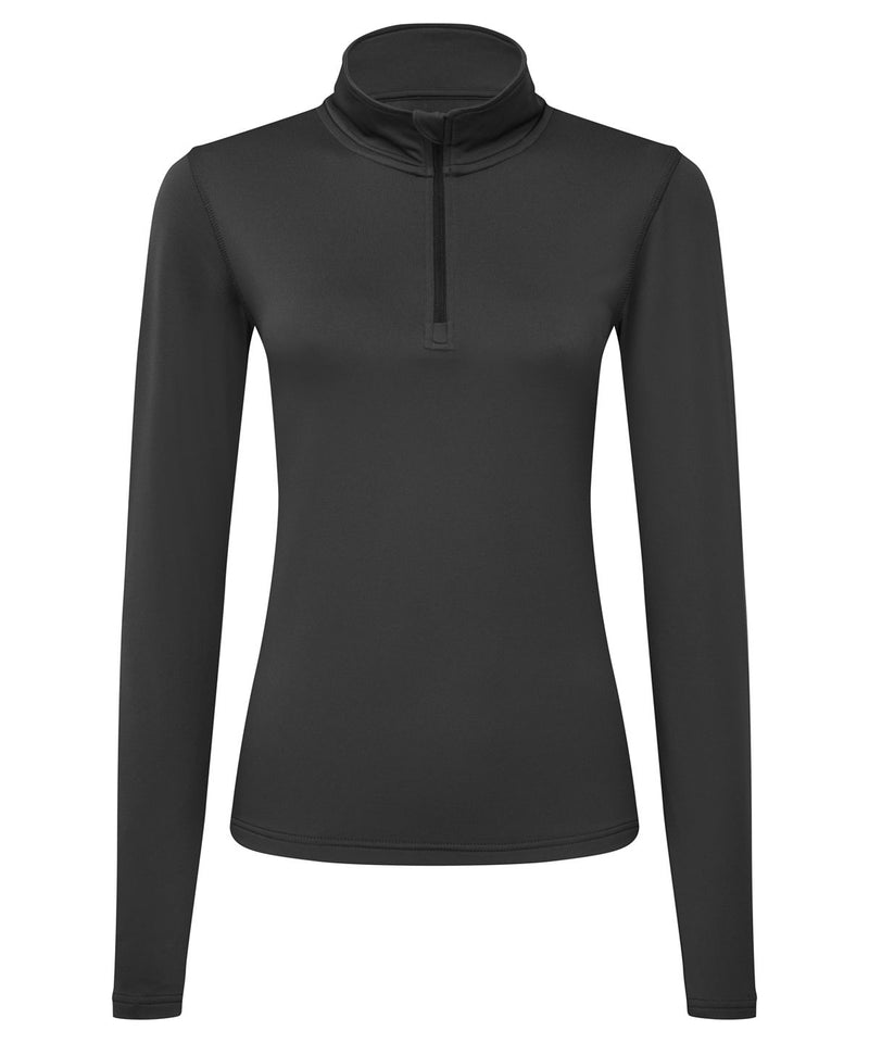 Tri Dri Womens Recycled Long Sleeve Brushed Back Zip Top - TR121