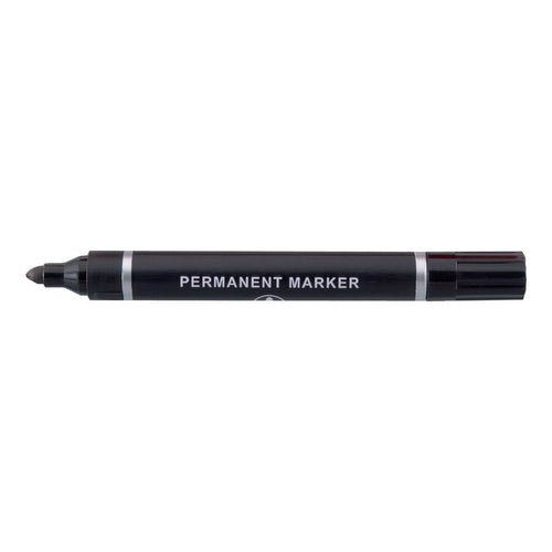 5 Star Permanent Marker Bullet Tip 2mm Line Black – (Pack of 10)
