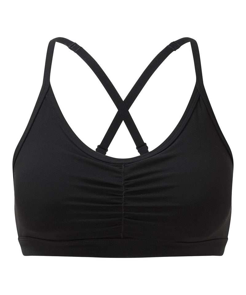 Tri Dri Women's Ruched Sports Bra (Medium Impact) - TR923