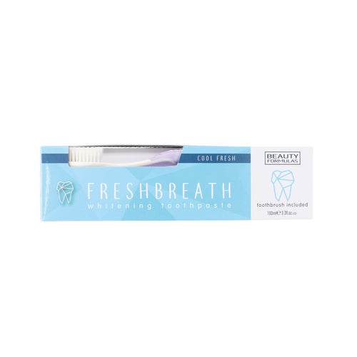 Beauty Formulas Freshbreath Whitening Toothpaste/Tooth Brush – (Pack of 12)