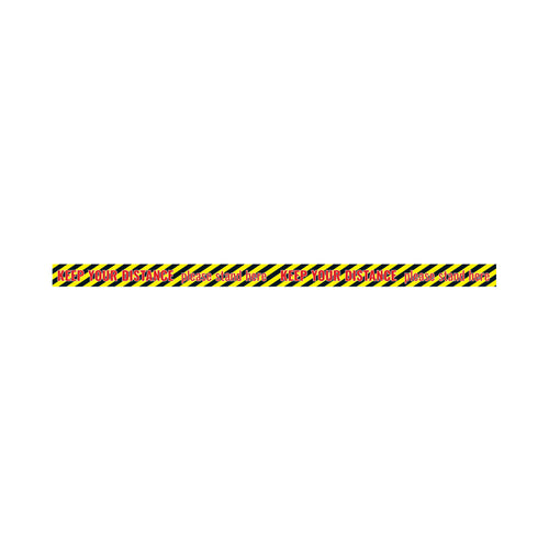 Social Distance Sticker 1300x60mm Tape – (Pack of 5)