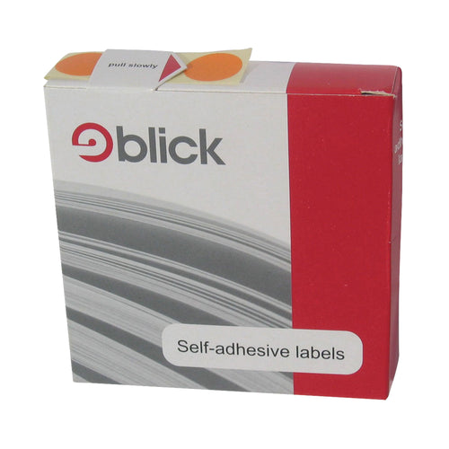 Blick Labels In Dispensers Round 19mm White (Pack of 1400)