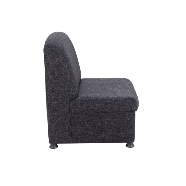 Arista Modular Reception Chair 610x670x830mm Charcoal Kf74203