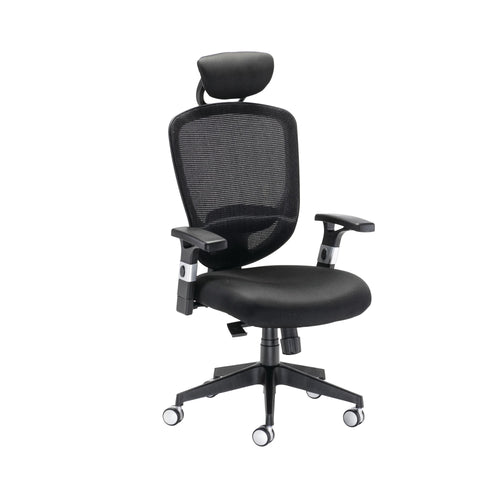 Arista Lexi High Back Chair Headrest 710x310x600mm Black