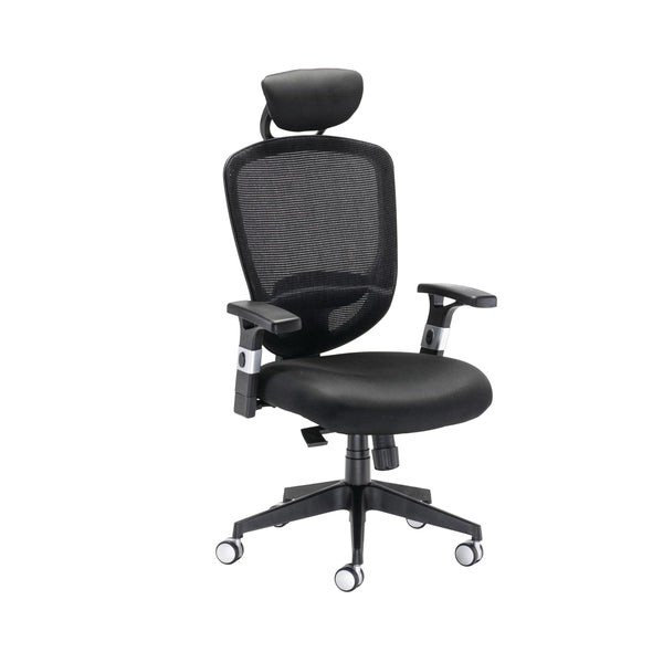 Arista Lexi High Back Chair Headrest 710x310x600mm Black