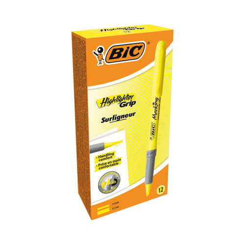 Bic Brite Liner Highlighters Yellow – (Pack of 12)