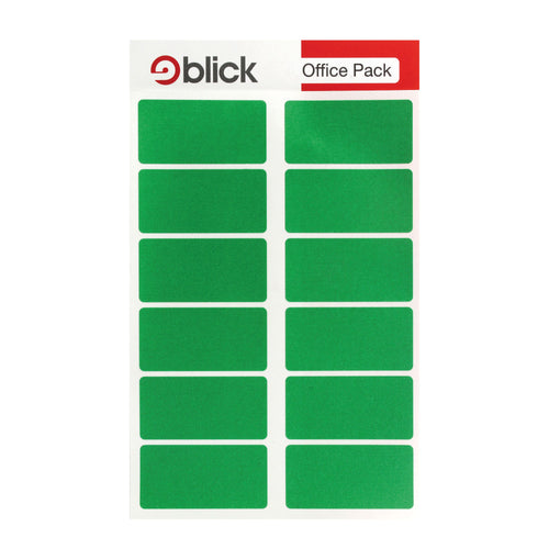 Blick Labels In Office Packs 25mmx50mm Green (Pack of 320)