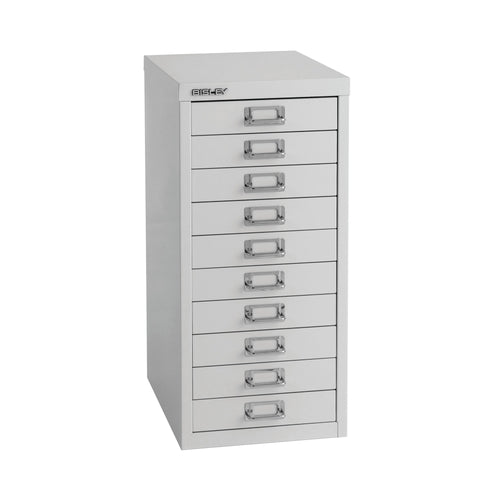 Bisley 10 Multidrawer Cabinet A4 300x430x600mm Grey H2910nl-073