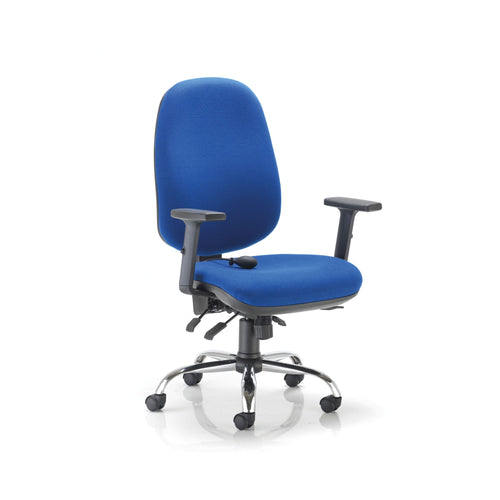 Arista Aire High Back Ergonomic Chair 675x580x1035-1230mm Blue Kf90571