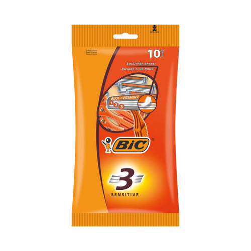 BIC 3 Disposable Razor – (Pack of 10)