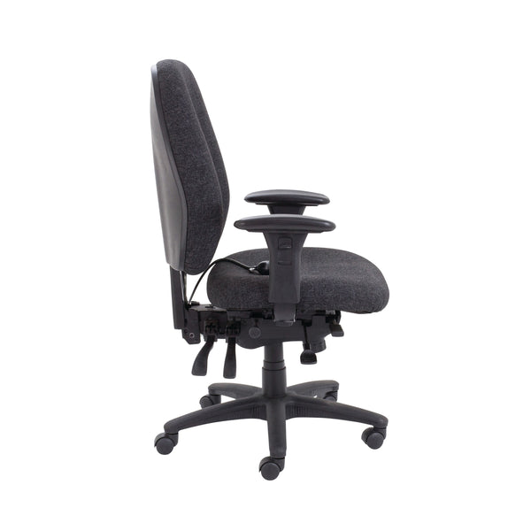 Avior Snowdon Heavy Duty High Back Chair With Lumbar Support Charcoal Kf72250