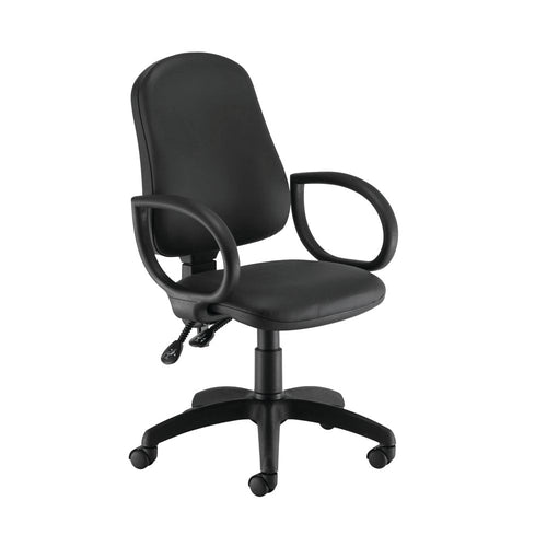 First Calypso Operator Chair With Fixed Arms Polyurethane 640x640x985-1175mm Kf822905