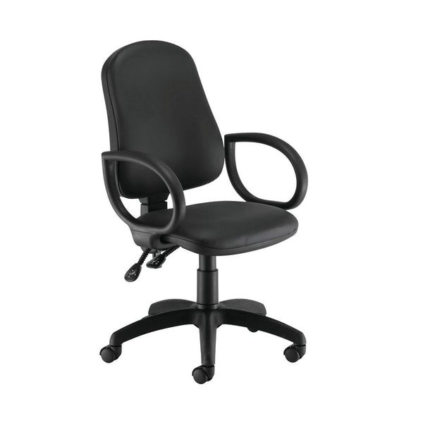 First Calypso Operator Chair With Fixed Arms Polyurethane 640x640x985-1175mm Kf822905
