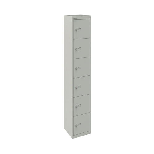 Bisley 6 Door Locker 305x305x1802mm Goose Grey Clk126 Goose