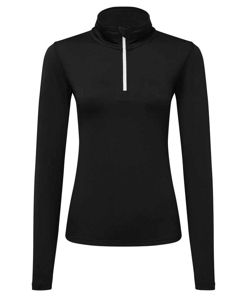 Tri Dri Womens Recycled Long Sleeve Brushed Back Zip Top - TR121