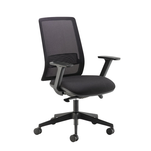 Cappela Nuevo Mesh Chair With Seat Slide And Height Adjustable Arms Black Kf81906