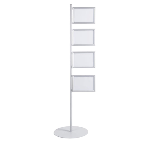 Bi-office Snap Display Post Aluminium Structure A4 – (Pack of 4)