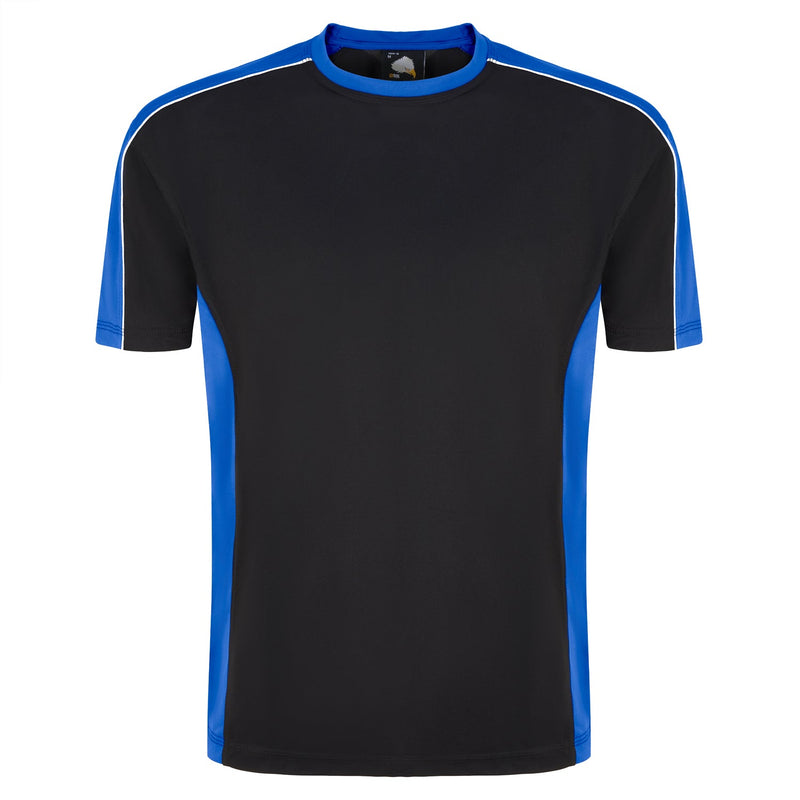 ORN Avocet Wicking T-Shirt - Black/Royal Blue