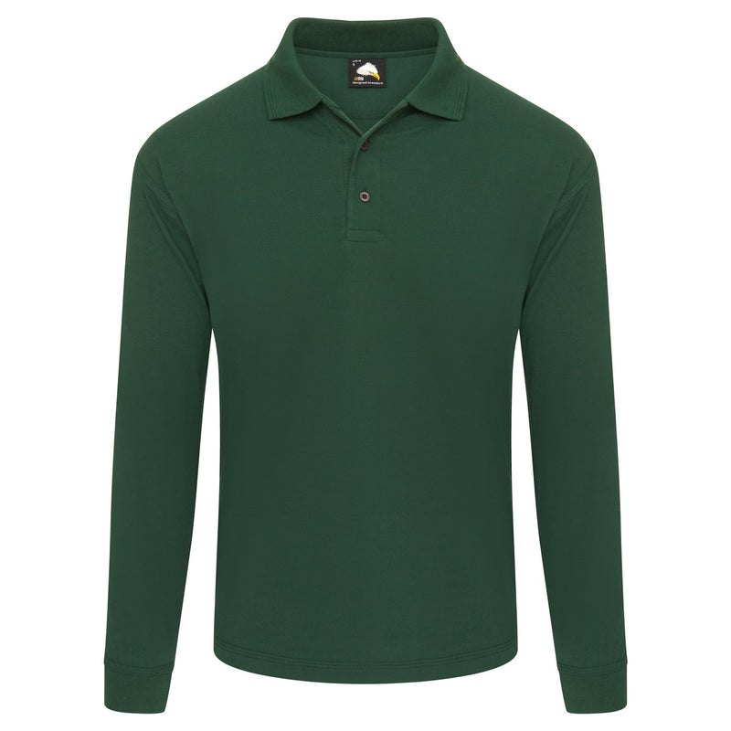 ORN Weaver Long Sleeved Poloshirt - Bottle Green