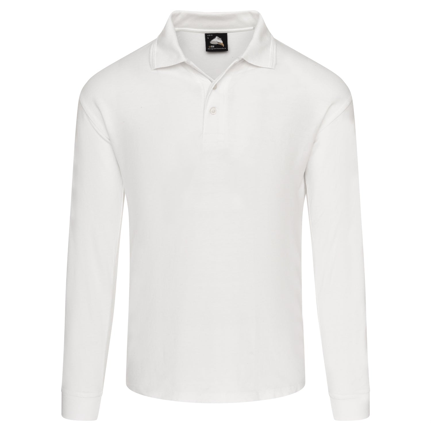 ORN Weaver Long Sleeved Poloshirt - White
