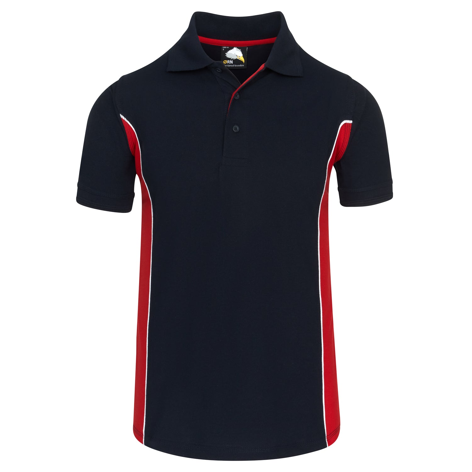 ORN Silverswift Two Tone Workwear Polo Shirt - Navy/Red