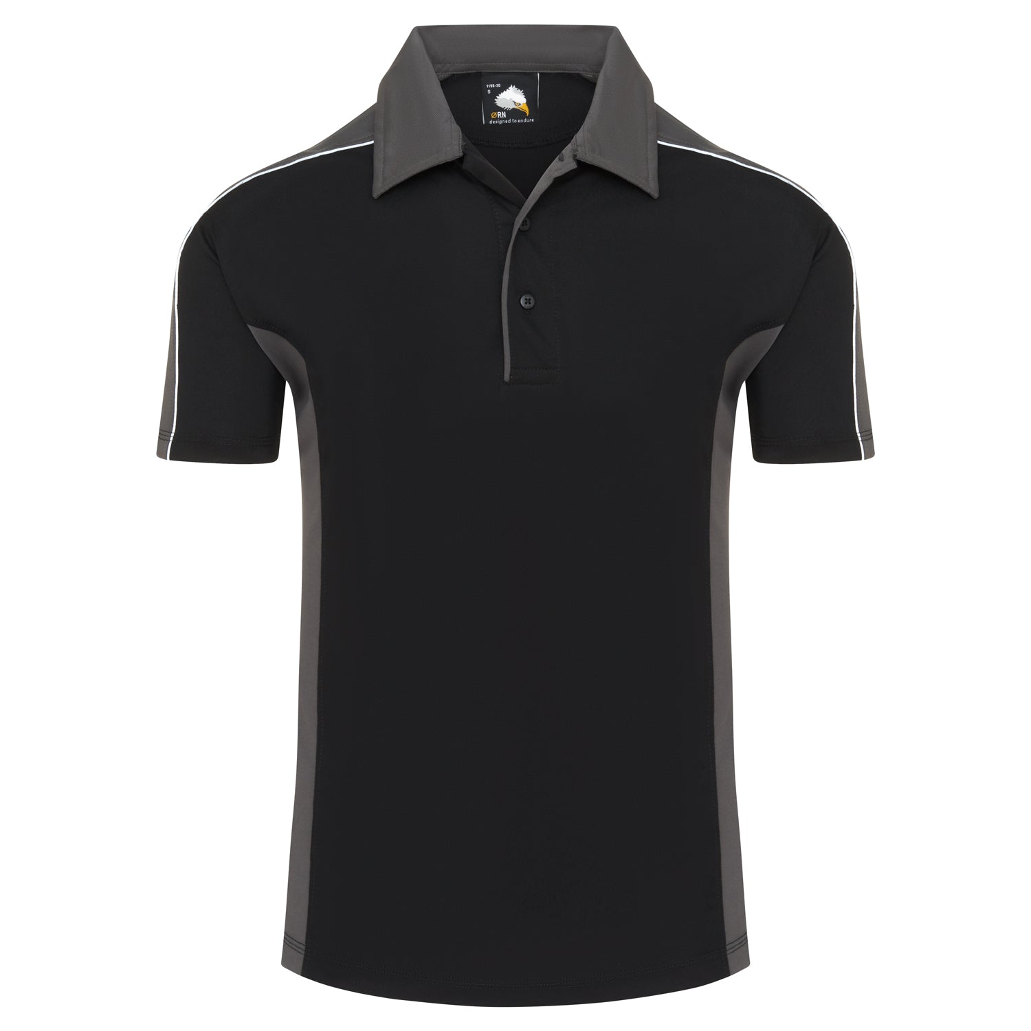 ORN Avocet Wicking Poloshirt - Black/Grey